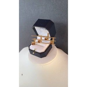 Rhinestone Musical Notes Brooch